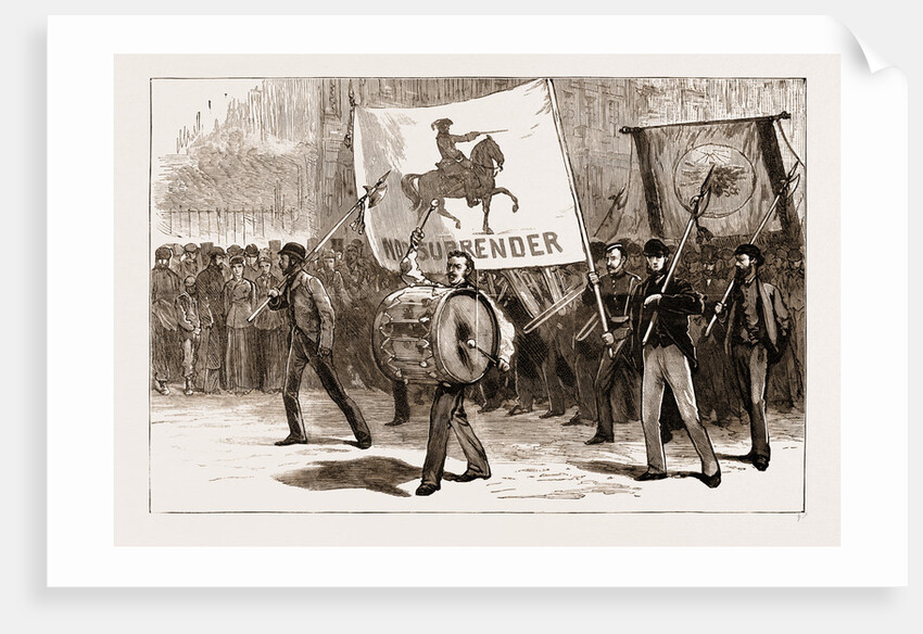 Sir Stafford Northcote In Ulster: The Orange Procession On The Way To The Botanic Gardens, Belfast, October 6, 1883 by Anonymous