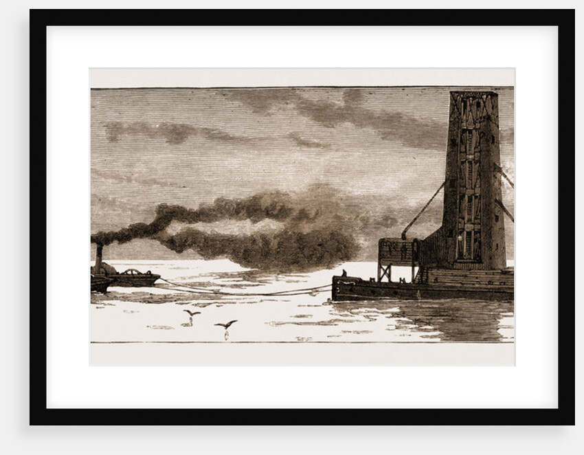 The New Grain Elevator, International, Being Towed Across The North Sea To Antwerp, 1883 by Anonymous