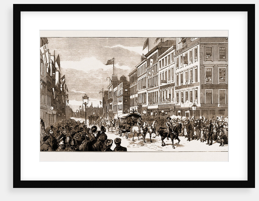 The New Municipal Buidlings At Glasgow, Scotland, Uk: Trades' Procession Entering Argyll Street From Jamaica Street, 1883 by Anonymous