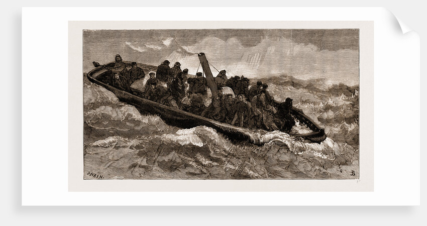 The Portland 'bus, Or Steam Launch Attached To H.M.S. Hercules, In Foul Weather, UK, 1883 by Anonymous