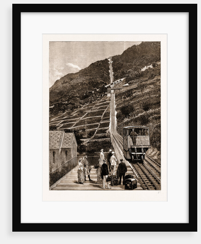 The Steepest Railway In The World: The New Mountain Line Between Montreux And Glion, Switzerland, 1883 by Anonymous
