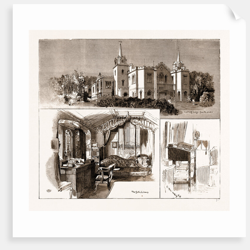 The Ninety-ninth Birthday Of Sir Moses Montefiore: Sketches At His Residence, East Cliff Lodge, Ramsgate, UK, 1883 by Anonymous