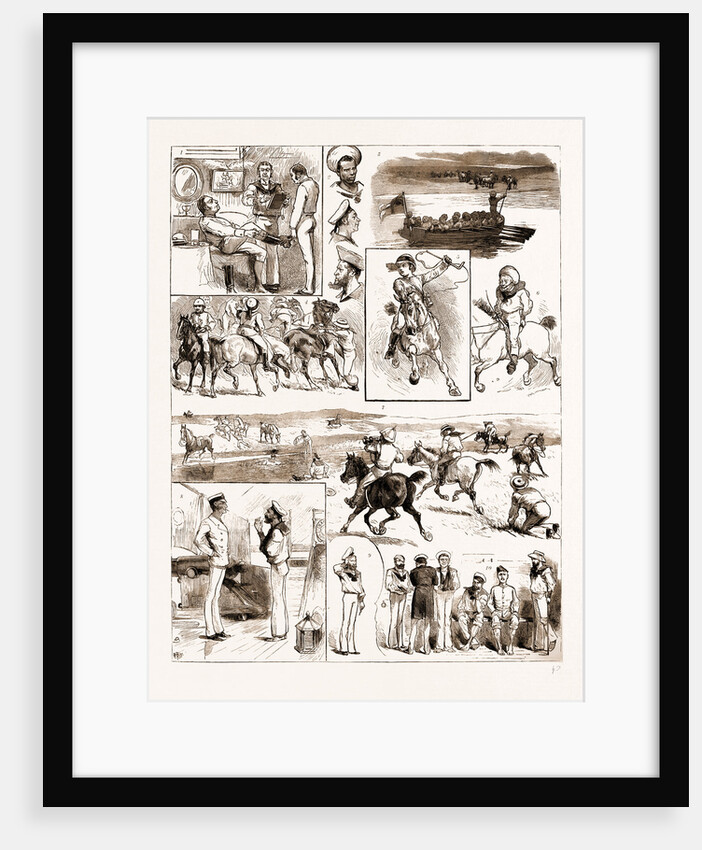 English Sports Abroad, A Naval Paper-chase At Maldonado, River Plate, 1883 by Anonymous