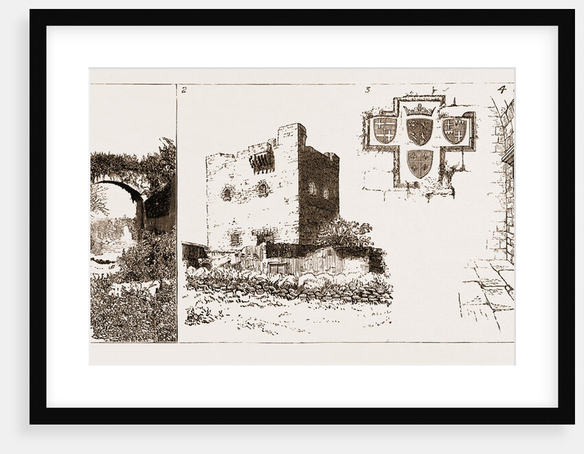 An Ancient Tower At Colosse, Near Limasol, Cyprus, 1883 by Anonymous