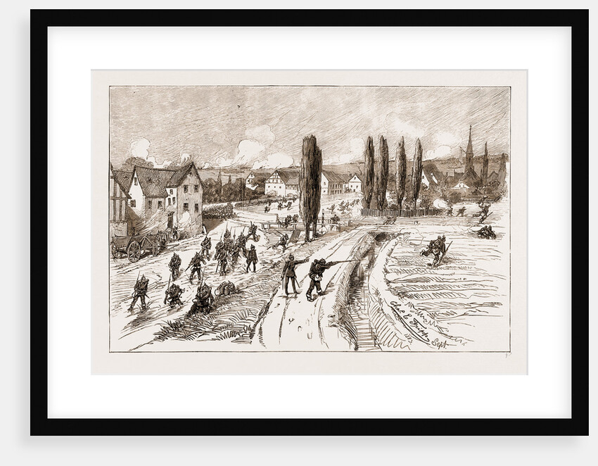 With The Eleventh Army Corps, Near Homburg: The Capture Of Eschenbach, Germany, 1883 by Anonymous