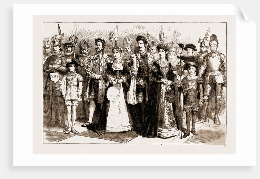 A Chess Tournament With Living Pieces At Brighton, UK, 1883 by Anonymous