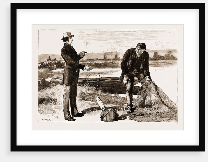 Thirlby Hall; Bunce Scrubbed His Wet Hand Violently Upon His Trousers Before He Would Take Mine, Which I Held Out To Him by William Small