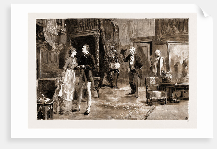 Scene In Act Iv. Of Young Folks' Ways, The New Play At The St. James's Theatre, London, UK, 1883 by Anonymous