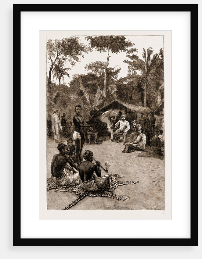 The Palaver At Kinshasha: Meeting With Stanley After Return Voyage, 1883 by Anonymous