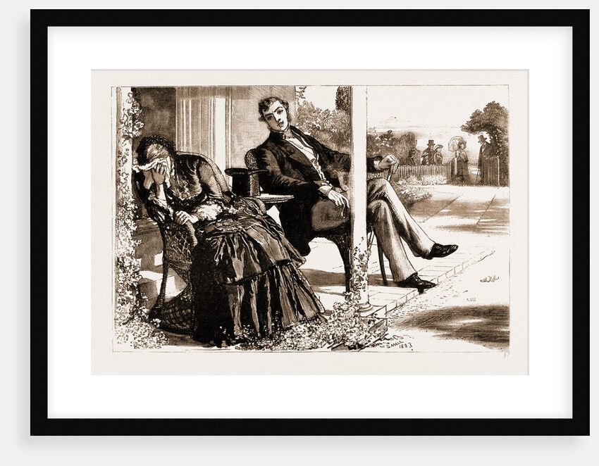 Thirlby Hall; Here They All Come, Back From Church. Now Do Please, Mrs. Warren, Stop Crying by William Small