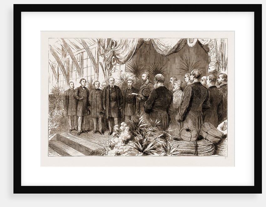 The Last Of The International Fisheries Exhibition: The Prince Of Wales Declaring The Exhibition Closed, UK, 1883 by Anonymous