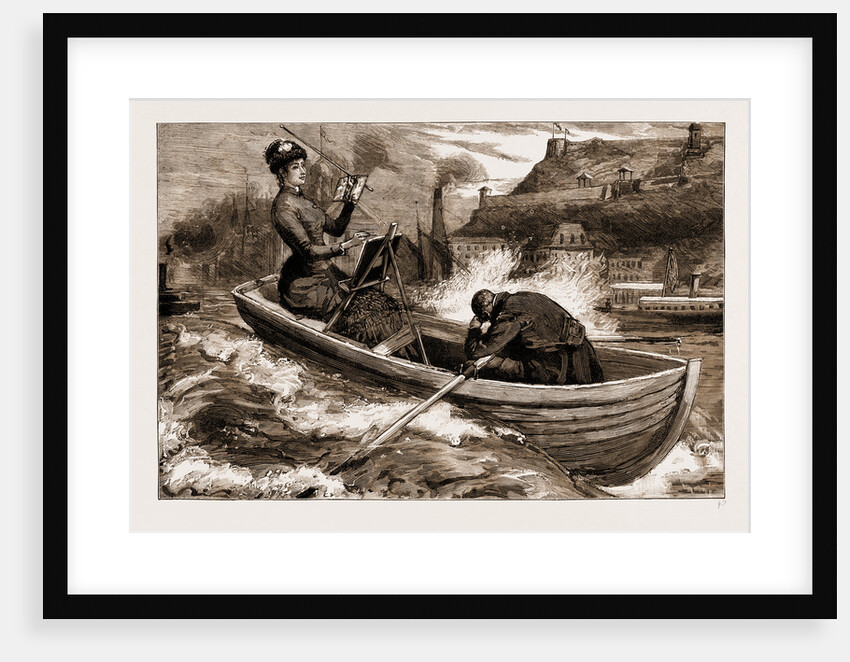 A Royal Enthusiast: A Sketch In Quebec Harbour, Canada, 1883 by Anonymous