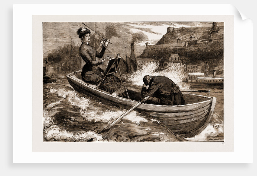 A Royal Enthusiast: A Sketch In Quebec Harbour, Canada, 1883 by Anonymous