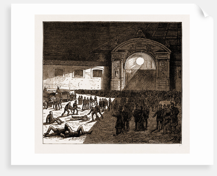The Electric Light On The Battlefield: An Ambulance Drill In The Austrian Army At Vienna, 1883 by Anonymous