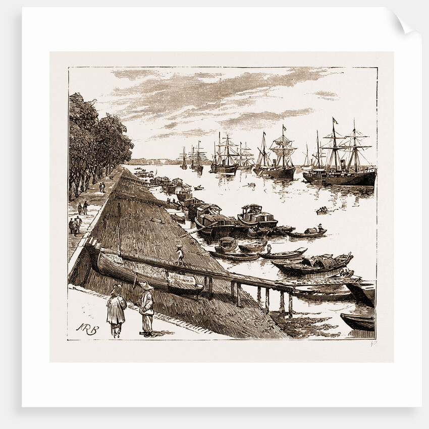 Tea Steamers, Shanghai, China, 1883 by Anonymous