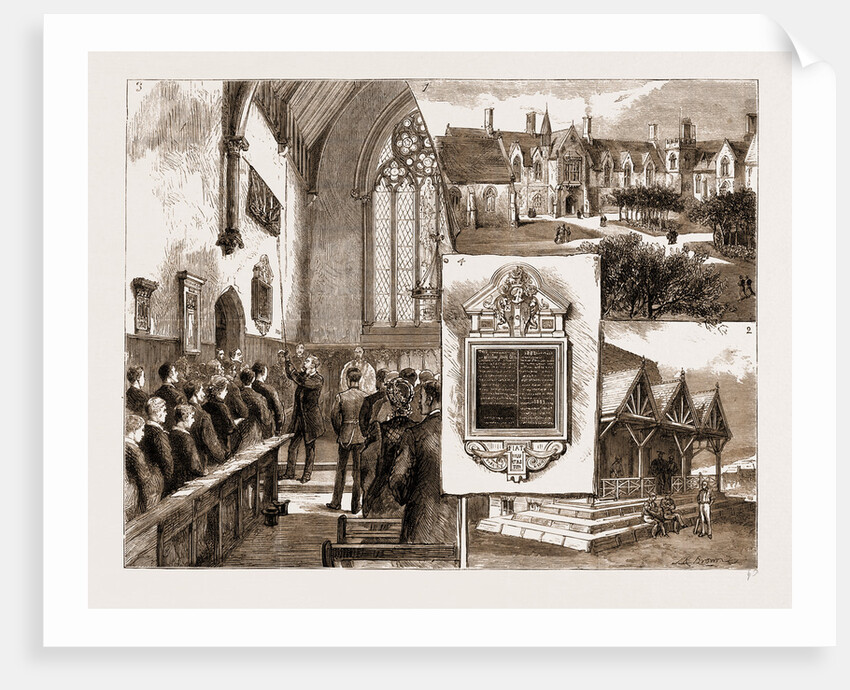 The Memorial To The Late Captain Gill At Brighton College, UK, 1883 by Anonymous