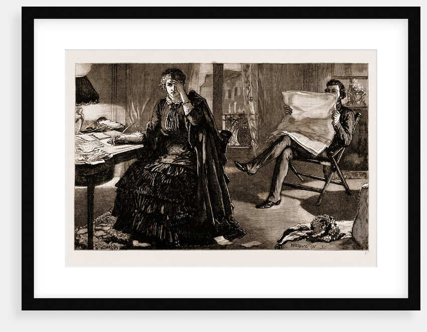 Thirlby Hall; Sit Down And Read The Papers. I Did As She Bade Me by William Small