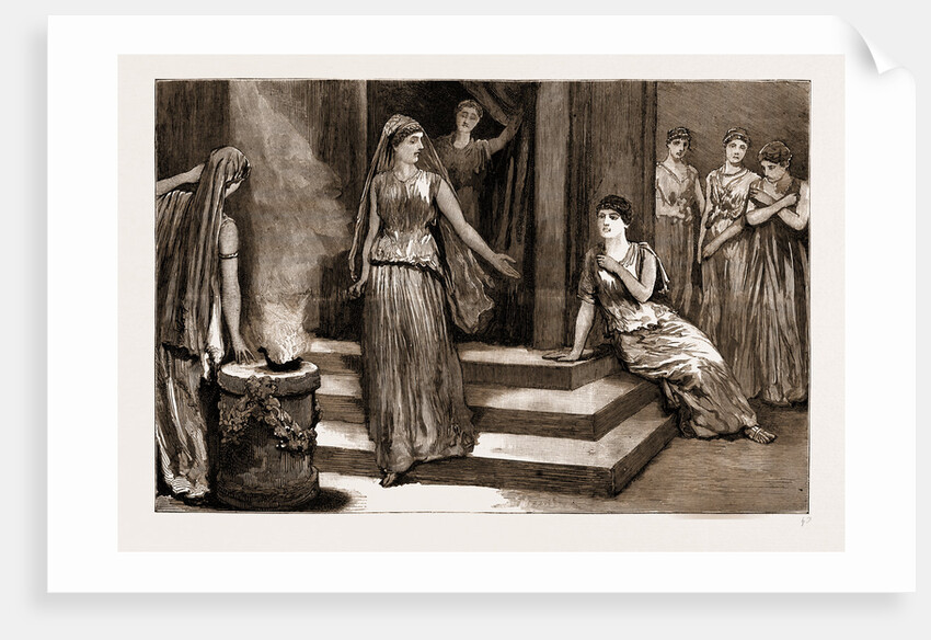 The Performance Of The Electra Of Sophocles By Ladies At Girton College, Near Cambridge, UK, 1883 by Anonymous