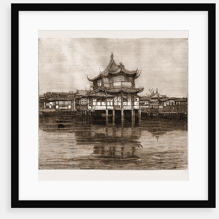 The Wu Soong Ting Tea-drinking House In The Native City, Shanghai, China, 1883 by Anonymous