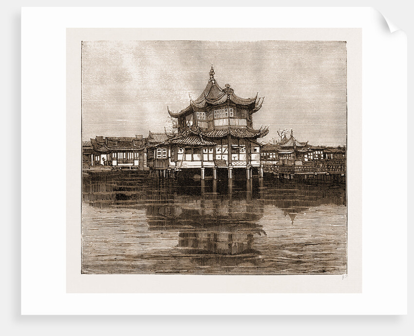 The Wu Soong Ting Tea-drinking House In The Native City, Shanghai, China, 1883 by Anonymous