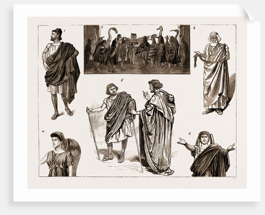 The Performance Of The Birds Of Aristophanes At St. Andrew's Hall, Cambridge, By Members Of The University, UK, 1883 by Anonymous