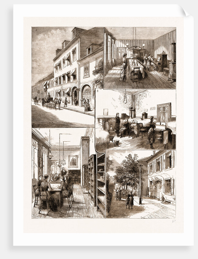 The Victoria School For Girls, Carlsruhe, Under The Direction Of H.R.H. The Grand Duchess Of Baden, Germany, 1883 by Anonymous