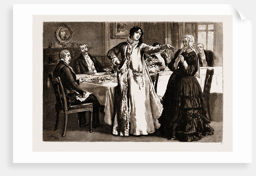 Thirlby Hall; I've Had Enough Of You And Your Wheedling Ways. You'd Better Keep Out Of Reach Of My Arm by William Small