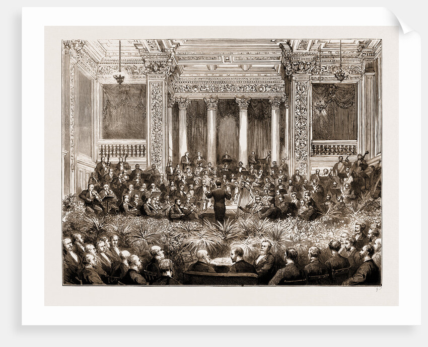 The Prince Of Wales At The Smoking-concert Of The Royal Amateur Orchestral Society In The Prince's Hall by Anonymous