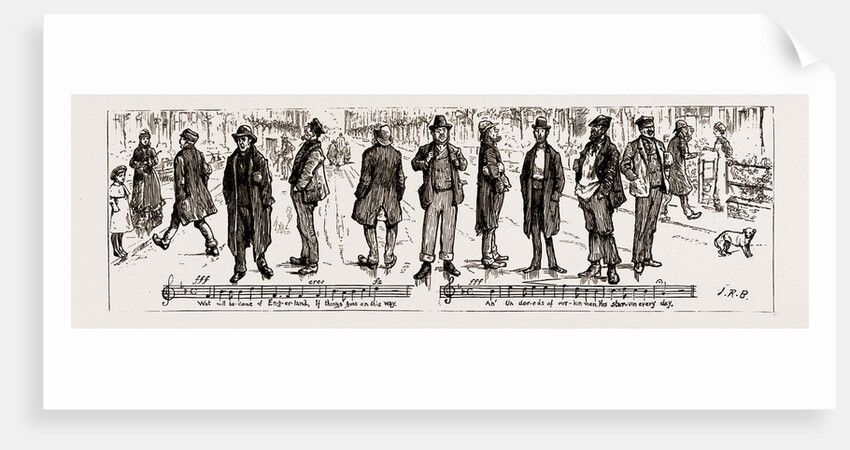The Unemployed, UK, 1886 by Anonymous