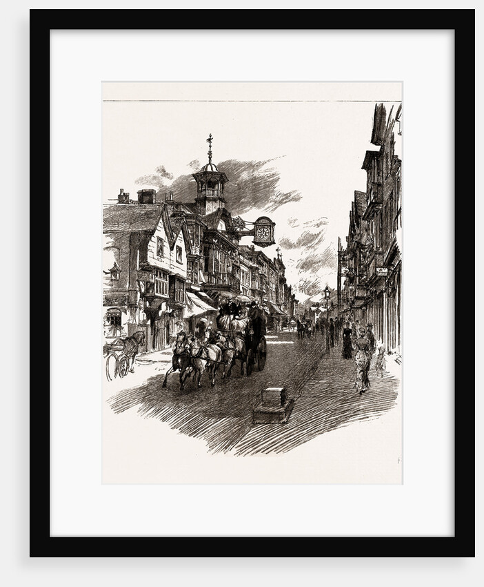 The Opening Of The Coaching Season, The London Coach Passing Down High Street, Guildford, UK, 1886 by Anonymous