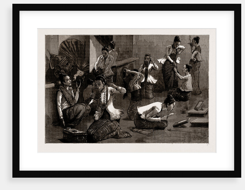 Ladies Of The Ballet: Behind The Scenes In The Palace, Mandalay, Burma, 1886 by Anonymous