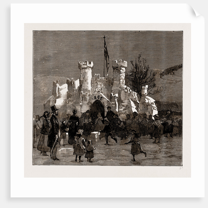 A Snow Castle At Settle, Ribblesdale, Yorkshire, UK, 1886 by Anonymous
