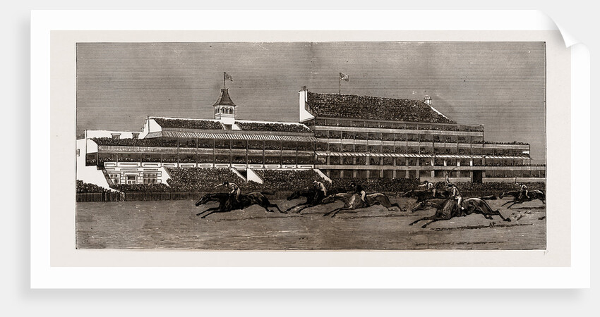 The New Royal Stand At Epsom, UK, 1886 by Anonymous