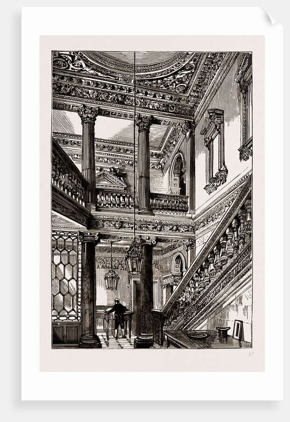 Entrance Hall And Staircase by Anonymous