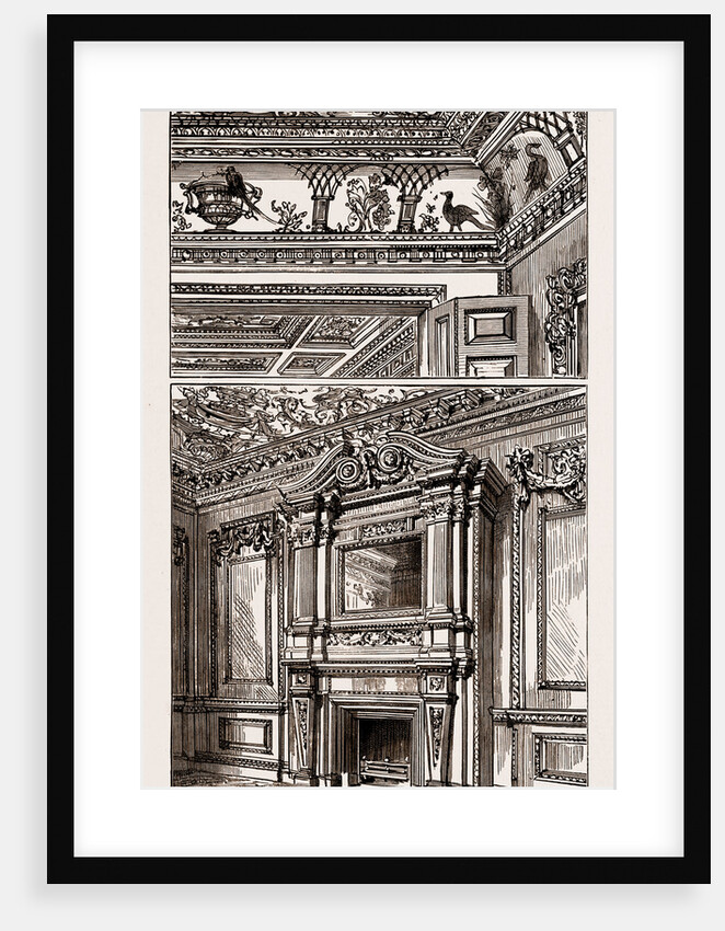 Painted Ceilings To Drawing Rooms, Mantelpiece Of Room On Ground Floor by Anonymous