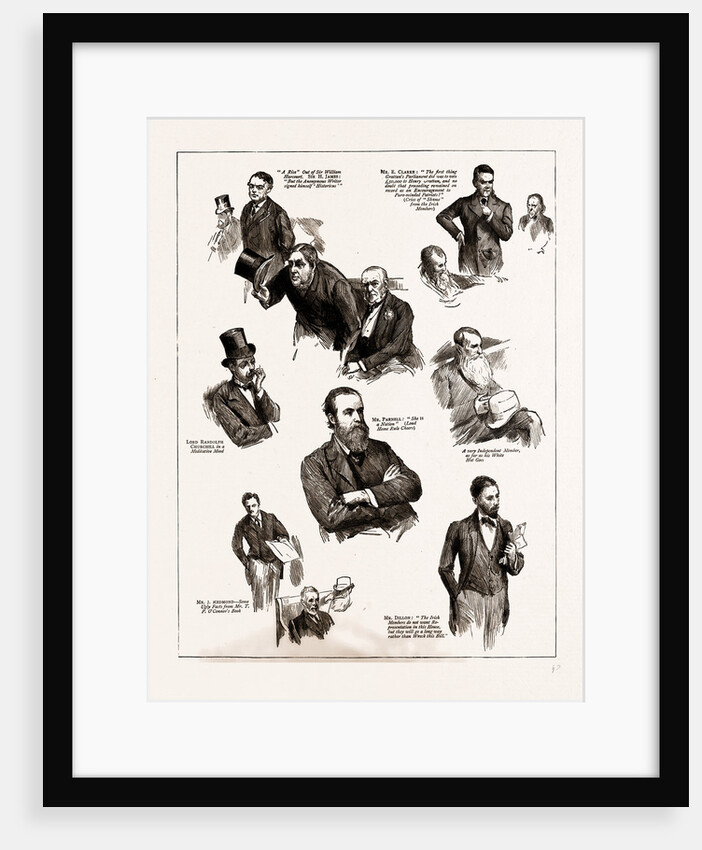 The Home Rule Debate: Notes In The House Of Commons, London, UK, 1886 by Anonymous