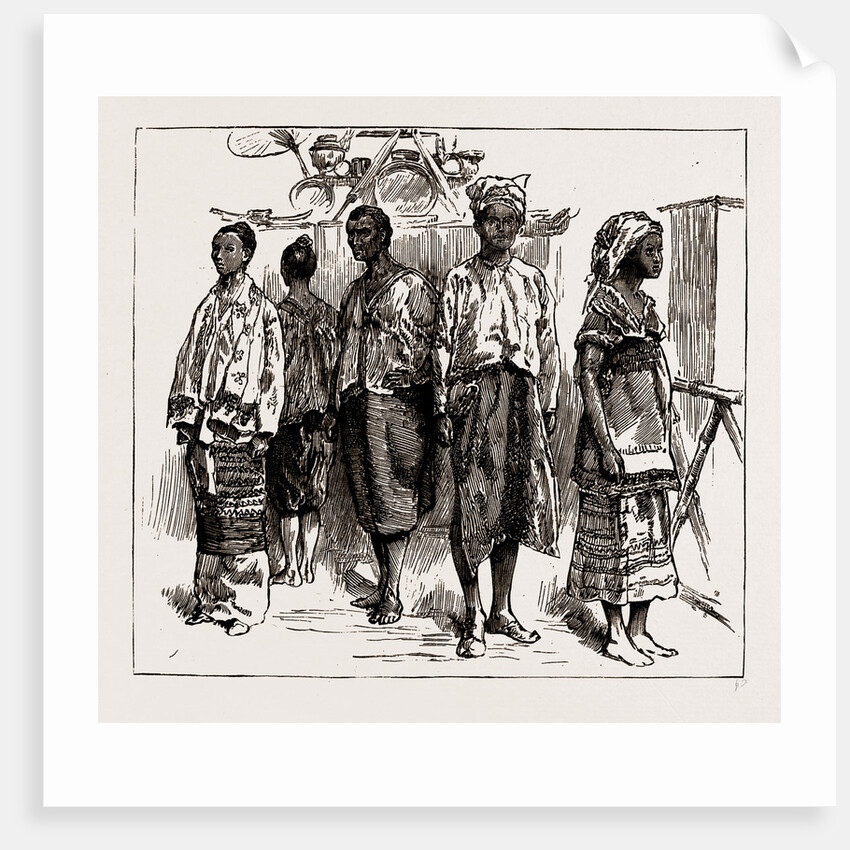 The Indian Section Of The Colonial And Indian Exhibition: Group Of Burmans, 1886 by Anonymous