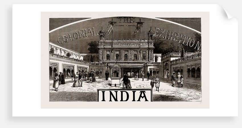 The Courtyard, Indian Palace, 1886 by Anonymous