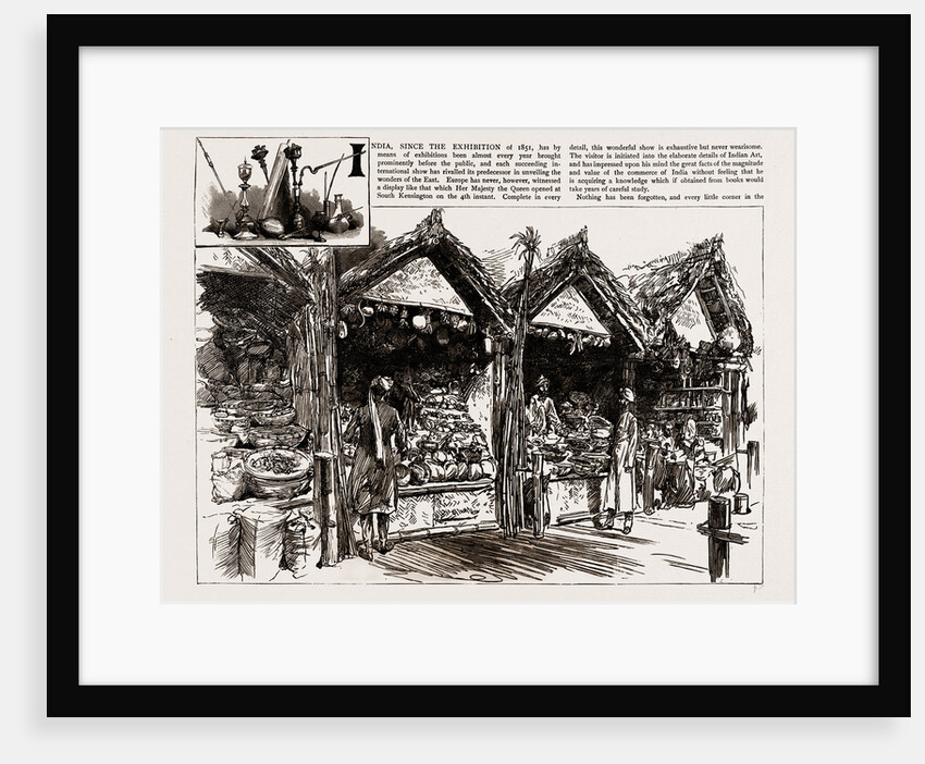 The Native Bazaar In The Economic Court Of The Colonial And Indian Exhibition, 1886 by Anonymous