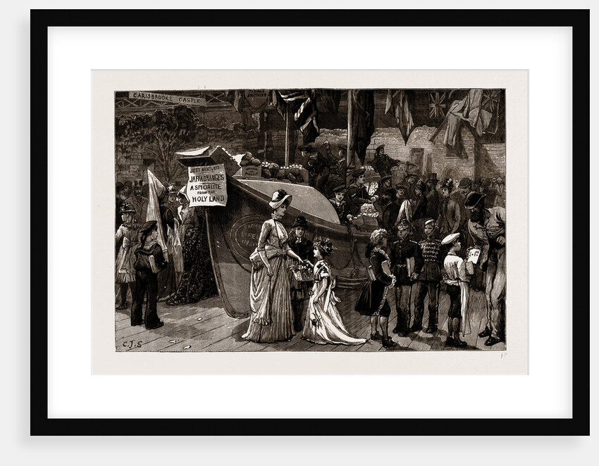 The Red, White And Blue Bazaar At The Agricultural Hall, Opened By The Duke Of Connaught, In Aid Of The Homes For Little Boys At Farningham And Swanley, UK, 1886 by Anonymous