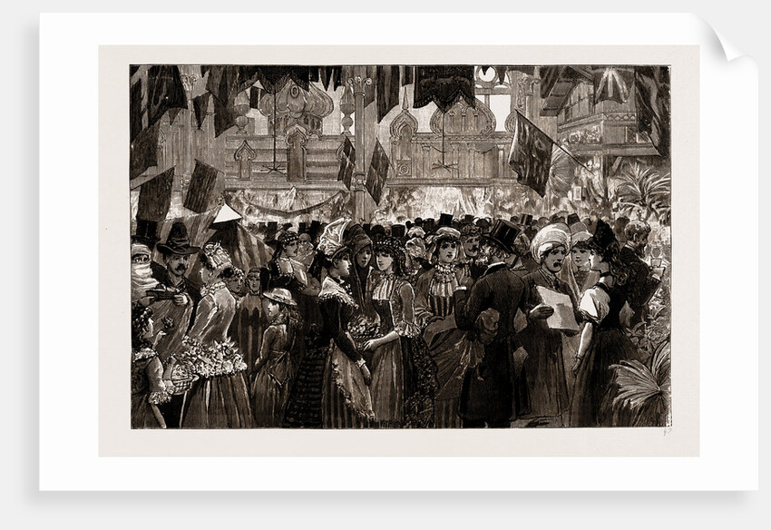Fancy Fair At The Athenaeum, Camden Road, In Aid Of The North-west London Hospital, UK, 1886 by Anonymous