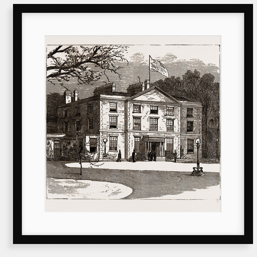 The Opening Of The International Exhibition Of Navigation And Manufactures By The Queen At Liverpool: Newsham House, Where The Queen Stayed During Her Visit To Liverpool, UK, 1886 by Anonymous