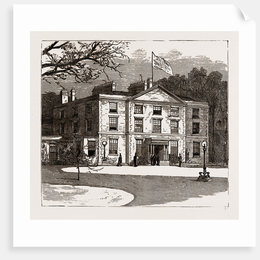 The Opening Of The International Exhibition Of Navigation And Manufactures By The Queen At Liverpool: Newsham House, Where The Queen Stayed During Her Visit To Liverpool, UK, 1886 by Anonymous