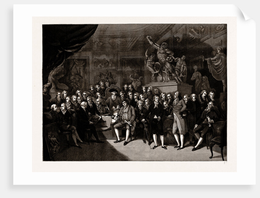 The Royal Academicians Assembled In The Council Room, Somerset House, 1793, Sir Benjamin West. President, Uk by Anonymous