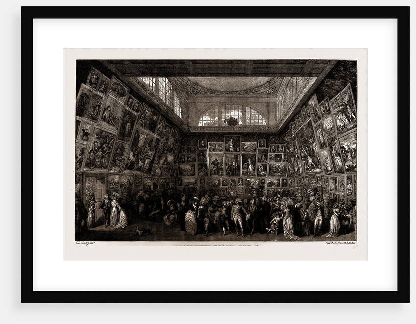 Viewing The Exhibiti)n Of The Royal Academy, 1787, London, Uk by Anonymous