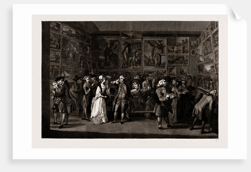 Exhibition Of The Royal Academy, Pall Mall, London, UK, 1771 by Anonymous