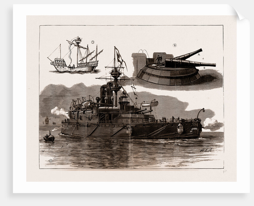 The Accident On Board H.M.S. Collingwood, 1886 by Anonymous