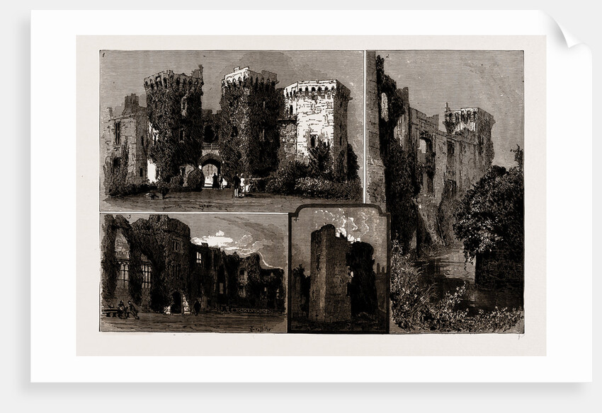 The Ruins Of Raglan Castle, Near Monmouth, UK, 1886 by Anonymous