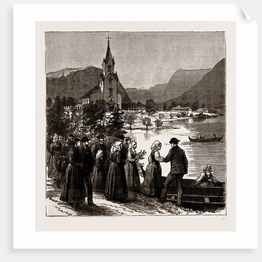 Going Home From Church, Norway, 1886 by Anonymous