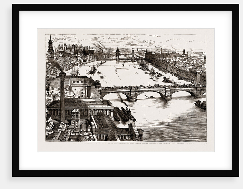 Means Of Communication Between The North And South Sides Of The Thames Below London Bridge by Anonymous